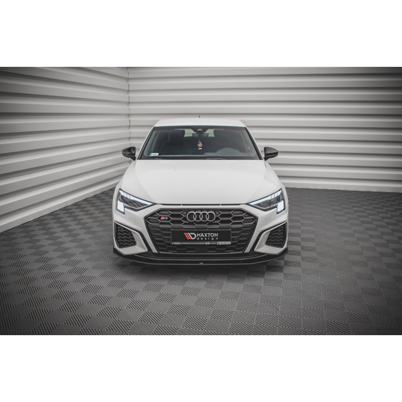 SPLITTER ANTERIORE street pro Audi S3 / A3 S-Line 8Y (Cod. M-AUA38YSLINECNC-FD1B)