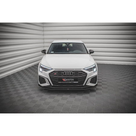 SPLITTER ANTERIORE street pro Audi S3 / A3 S-Line 8Y (Cod. M-AUA38YSLINECNC-FD1B)