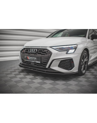 SPLITTER ANTERIORE street pro Audi S3 / A3 S-Line 8Y (Cod. M-AUA38YSLINECNC-FD1B)