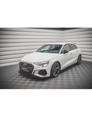 SPLITTER ANTERIORE street pro Audi S3 / A3 S-Line 8Y (Cod. M-AUA38YSLINECNC-FD1B)