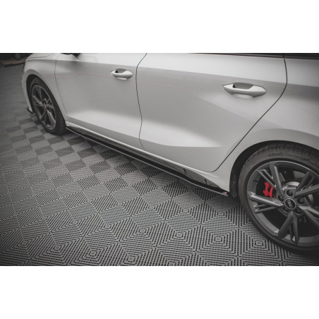 Diffusori minigonne street pro V.1 Audi S3 / A3 S-Line 8Y / 8Y Facelift (Cod. M-AUA38YSLINECNC-SD1B)