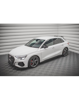 Diffusori minigonne street pro V.1 Audi S3 / A3 S-Line 8Y / 8Y Facelift (Cod. M-AUA38YSLINECNC-SD1B)