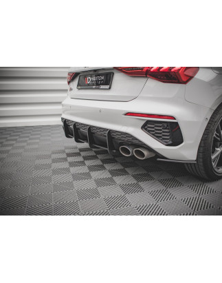 DIFFUSORE POSTERIORE street pro Audi S3 Sportback 8Y (Cod. M-AUS38YCNC-RS1B)