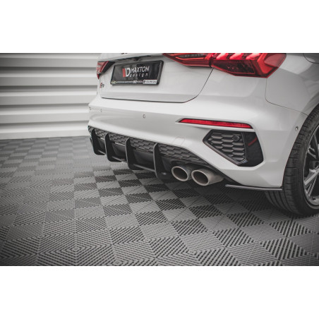 DIFFUSORE POSTERIORE street pro Audi S3 Sportback 8Y (Cod. M-AUS38YCNC-RS1B)
