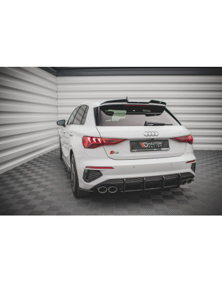 DIFFUSORE POSTERIORE street pro Audi S3 Sportback 8Y (Cod. M-AUS38YCNC-RS1B)