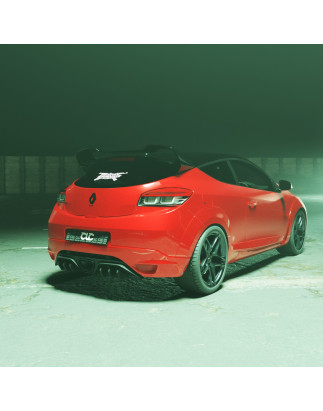 Spoiler posteriore Renault Megane MK3 RS stile Cup pre-restyling (2008-2010) (Cod. C-C-L-CSP0939)