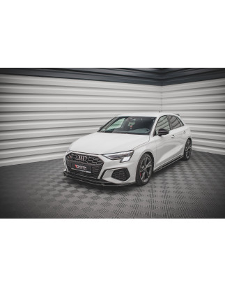 SPLITTER ANTERIORE V.3 Audi S3 / A3 S-Line 8Y (Cod. M-AU-A3-8Y-SLINE-FD3G)