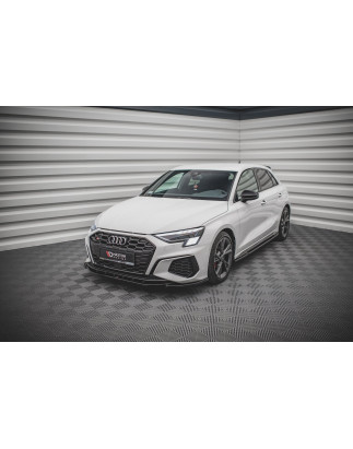 SPLITTER ANTERIORE V.4 Audi S3 / A3 S-Line 8Y (Cod. M-AU-A3-8Y-SLINE-FD4G)