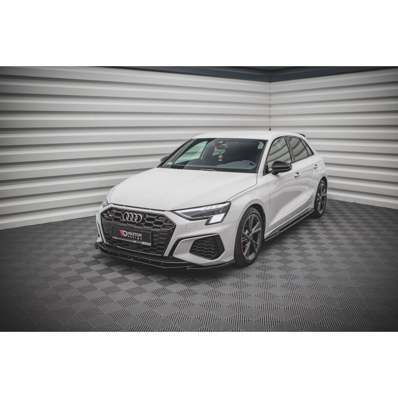SPLITTER ANTERIORE V.4 Audi S3 / A3 S-Line 8Y (Cod. M-AU-A3-8Y-SLINE-FD4G)