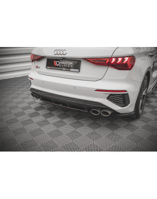 Splitter posteriore for Audi S3 Sportback 8Y (Cod. M-AU-A3-8Y-SLINE-RD3G)