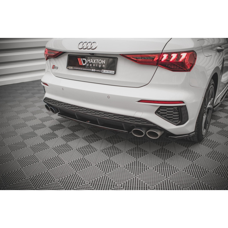 Splitter posteriore for Audi S3 Sportback 8Y (Cod. M-AU-A3-8Y-SLINE-RD3G)