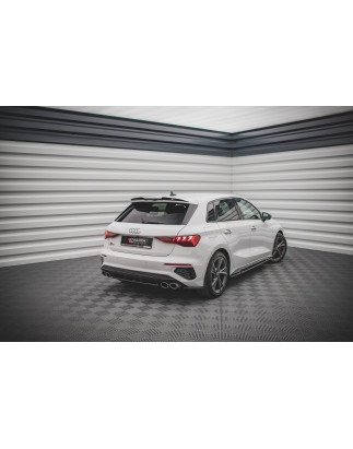 Splitter posteriore for Audi S3 Sportback 8Y (Cod. M-AU-A3-8Y-SLINE-RD3G)
