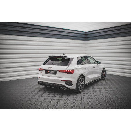 Splitter posteriore for Audi S3 Sportback 8Y (Cod. M-AU-A3-8Y-SLINE-RD3G)