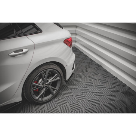 Splitters posteriori laterali V.1 Audi S3 Sportback 8Y (Cod. M-AU-A3-8Y-SLINE-RSD1G)