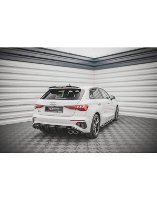 Splitters posteriori laterali V.2 Audi S3 / A3 S-Line Sportback 8Y (Cod. M-AU-A3-8Y-SLINE-RSD2G)