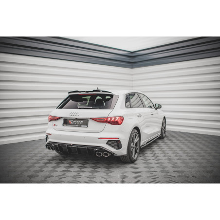 Splitters posteriori laterali V.2 Audi S3 / A3 S-Line Sportback 8Y (Cod. M-AU-A3-8Y-SLINE-RSD2G)