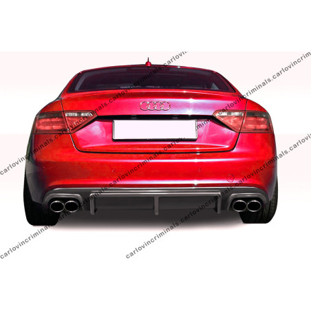 Diffusore posteriore Audi A5 Coupé S-Line 2007-2011 (S-Line solo) (Cod. C-C-L-CSP1026)