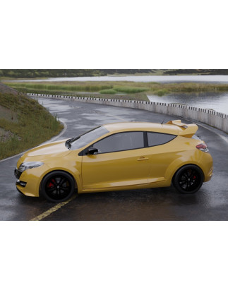 Spoiler posteriore Renault Megane 3 RS stile RS Cup - versione restyling (Cod. C-C-L-CSP1064)