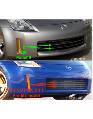 Kit sottoparaurti anteriore e posteriore Nissan 350Z restyling (2006-2009) (Cod. C-C-L-CSP1078)