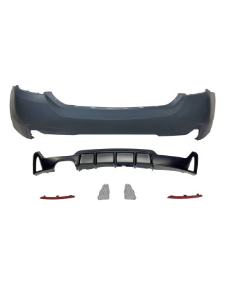 Paraurti Posteriore BMW F32 / F33 / F36 Look M Performance 1 Uscite doppio (Cod. E-TCBF322F320)