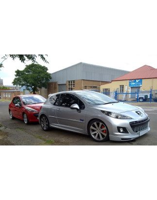 Splitter / sottoparaurti anteriore Peugeot 207 restyling (2009-2012) (Cod. C-C-L-CSP1104)