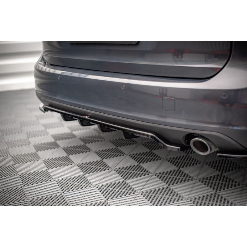 Splitter posteriore (con barre verticali) V.1 Volvo V90 Mk2 (Cod. M-VO-V90-2-RD1G+RSD1G)
