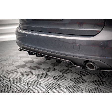 Splitter posteriore (con barre verticali) V.1 Volvo V90 Mk2 (Cod. M-VO-V90-2-RD1G+RSD1G)