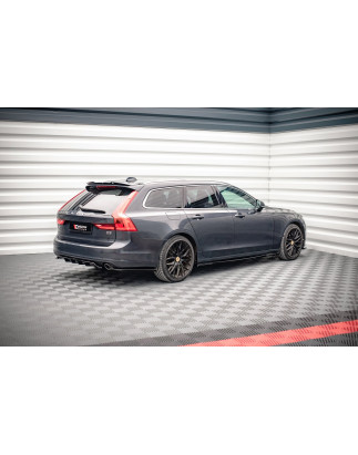 Splitter posteriore (con barre verticali) V.1 Volvo V90 Mk2 (Cod. M-VO-V90-2-RD1G+RSD1G)