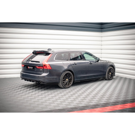 Splitter posteriore (con barre verticali) V.1 Volvo V90 Mk2 (Cod. M-VO-V90-2-RD1G+RSD1G)