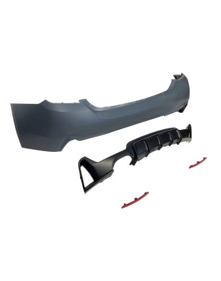 Paraurti Posteriore BMW F32 / F33 / F36 Look M Performance 1 Uscite doppio (Cod. E-TCBF322F320)