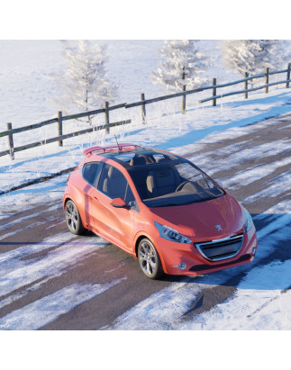 Spoiler posteriore Peugeot 208 2012-2019 (Cod. C-C-L-CSP1183)