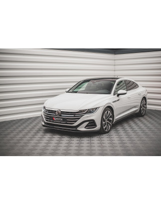 SPLITTER ANTERIORE street pro Volkswagen Arteon R-Line Mk1 Facelift (Cod. M-VWAR1FRLINECNC-FD1B)