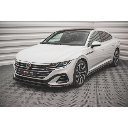 SPLITTER ANTERIORE V.1 Volkswagen Arteon R-Line berlina / Shooting Brake Mk1 Facelift (Cod. M-VW-AR-