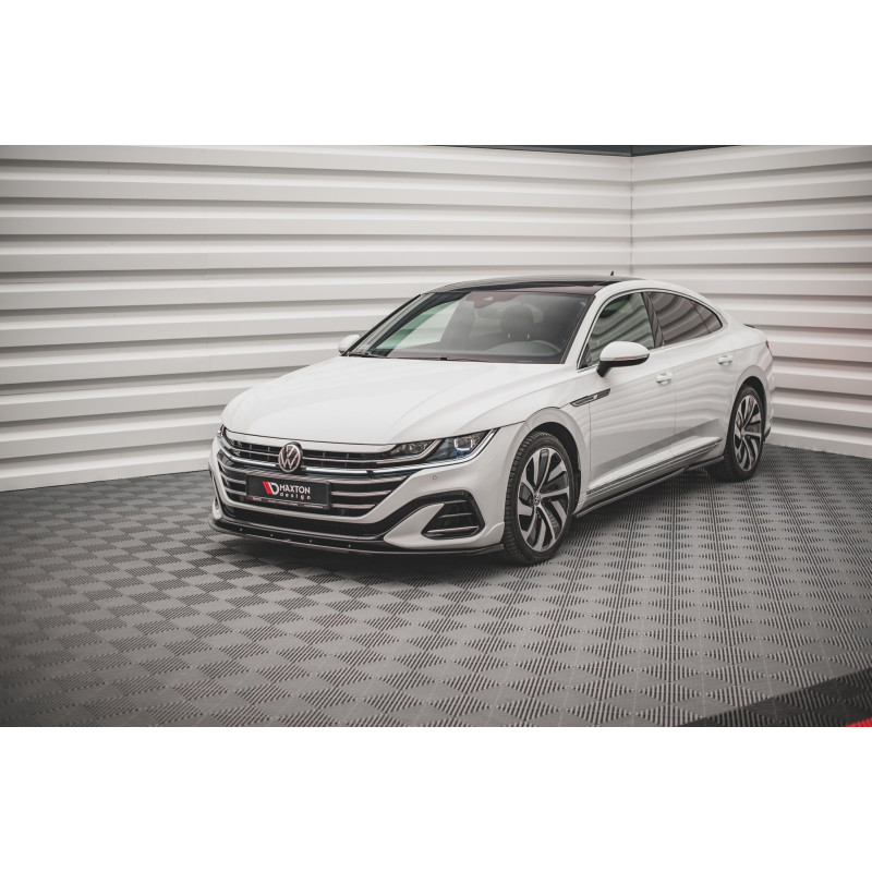 SPLITTER ANTERIORE V.2 Volkswagen Arteon R-Line berlina / Shooting Brake Mk1 Facelift (Cod. M-VW-AR-