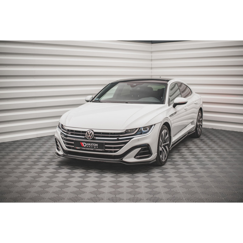 SPLITTER ANTERIORE V.3 Volkswagen Arteon R-Line berlina / Shooting Brake Mk1 Facelift (Cod. M-VW-AR-