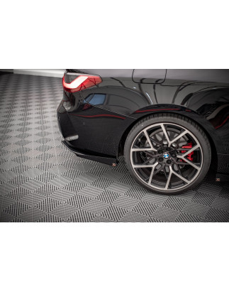 Splitters posteriori laterali  + Flaps BMW 4 M-Pack G22 / G23 / G22 Facelift (Cod. M-BM4G22MPACKCNC-