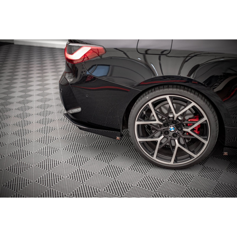 Splitters posteriori laterali  + Flaps BMW 4 M-Pack G22 / G23 / G22 Facelift (Cod. M-BM4G22MPACKCNC-