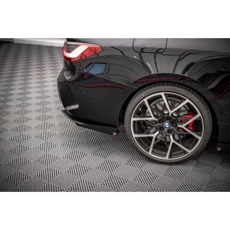 Splitters posteriori laterali  + Flaps BMW 4 M-Pack G22 / G23 / G22 Facelift (Cod. M-BM4G22MPACKCNC-