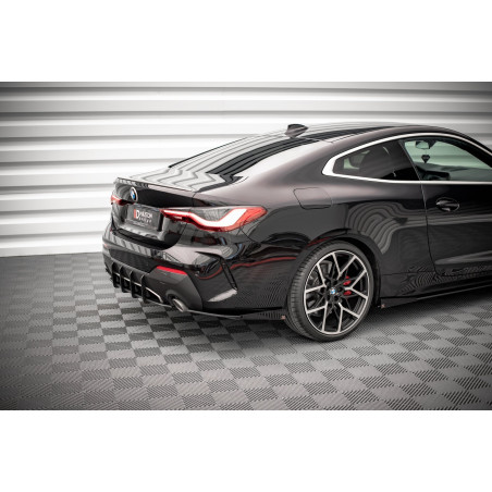 Splitters posteriori laterali  + Flaps BMW 4 M-Pack G22 / G23 / G22 Facelift (Cod. M-BM4G22MPACKCNC-