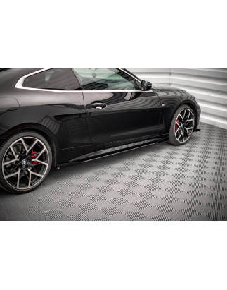 Diffusori minigonne +Flaps BMW 4 M-Pack / M440i G22 / G23 / G22 Facelift (Cod. M-BM4G22MPACKCNC-SD1B