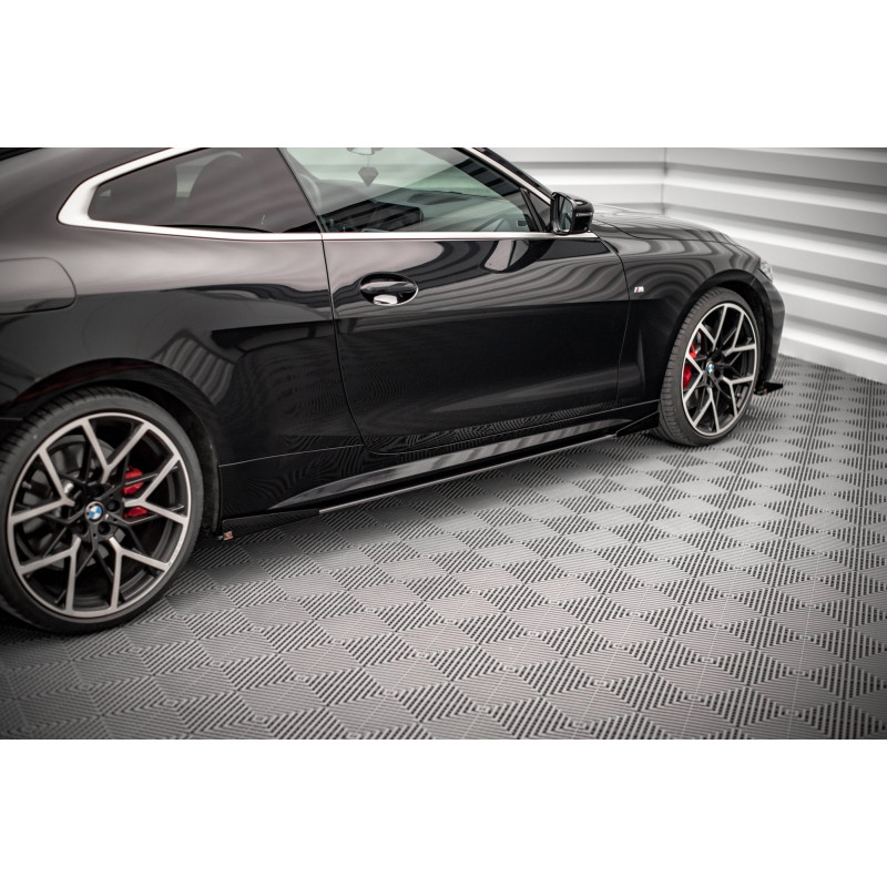 Diffusori minigonne +Flaps BMW 4 M-Pack / M440i G22 / G23 / G22 Facelift (Cod. M-BM4G22MPACKCNC-SD1B