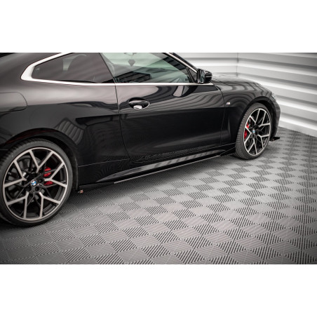 Diffusori minigonne +Flaps BMW 4 M-Pack / M440i G22 / G23 / G22 Facelift (Cod. M-BM4G22MPACKCNC-SD1B