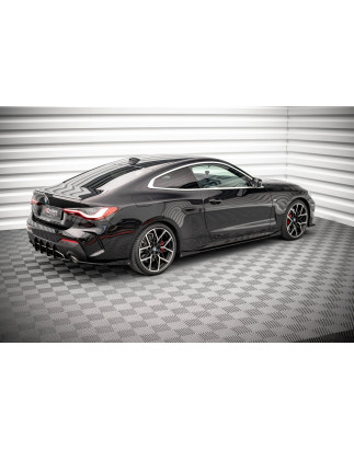 Diffusori minigonne +Flaps BMW 4 M-Pack / M440i G22 / G23 / G22 Facelift (Cod. M-BM4G22MPACKCNC-SD1B