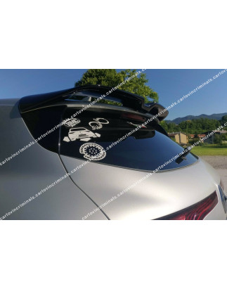 Spoiler posteriore Renault Megane 4 stile Cup - modelli standard (Cod. C-C-L-CSP1284)