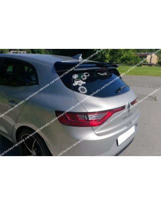 Spoiler posteriore Renault Megane 4 stile Cup - modelli standard (Cod. C-C-L-CSP1284)