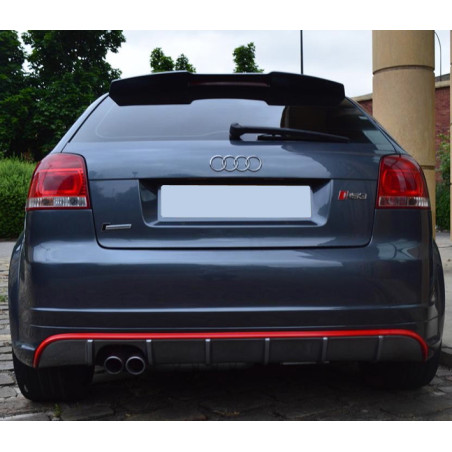 Spoiler posteriore Audi A3 8P 3 porte stile RS3 (2003-2012) (Cod. C-C-L-CSP1332)