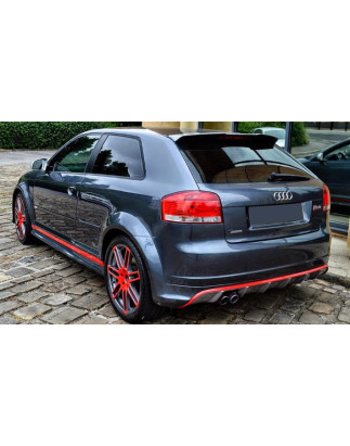 Spoiler posteriore Audi A3 8P 3 porte stile RS3 (2003-2012) (Cod. C-C-L-CSP1332)