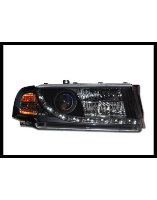 Fari Day Light Skoda Octavia '01-04 Black (Cod. E-FASK006)