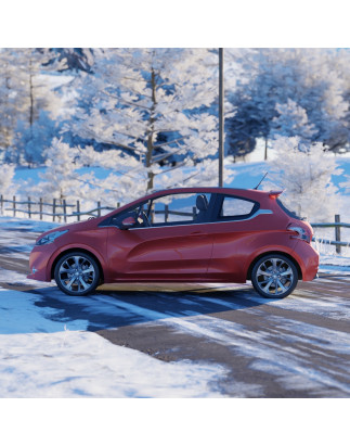 Spoiler posteriore Peugeot 208,2012-2019 (Cod. C-C-L-CSP1347)