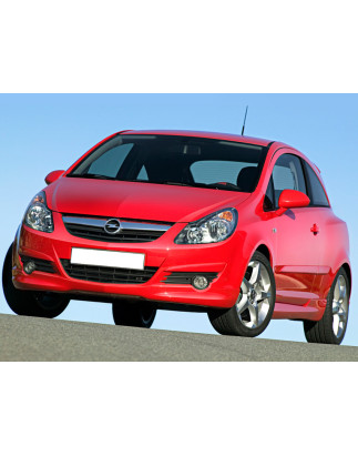 Minigonne laterali Opel Corsa D 3 porte - stile OPC (2006-2014) (Cod. C-C-L-CSP1383)